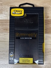Funda de teléfono OtterBox serie Symmetry para Apple iPhone 8 Plus y 7 Plus, negra