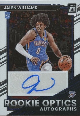 Jalen Williams 2022-23 Optic Auto Autograph RC Rookie Oklahoma
