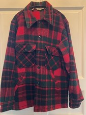 Vinatge Woolrich Plaid Shirt Jacket Size 40 100 Virgin Wool