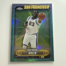 2024 Topps Chrome: Draymond Green [Topps Green Refractor] #123 /199