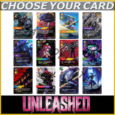 Riftbound Unleashed Cards LoL - Choose Your Card - Foil Epic Signature NM