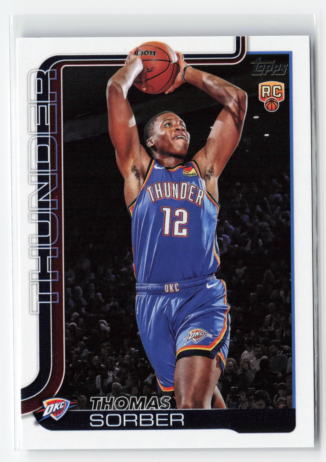 THOMAS SORBER #215 RC 2025-26 TOPPS THUNDER