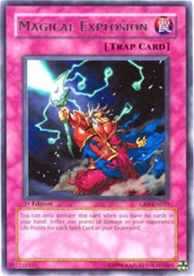 Magical Explosion - CRV-EN055 - Rare - 1st Edition - Heavily Played