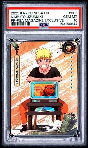 Naruto Naruto Uzumaki 003 PSA Magazine Exclusive PSA 10