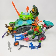 Vtg TMNT Teenage Mutant Ninja Turtles Turtle Tank, Pizza Dragster Action Figures