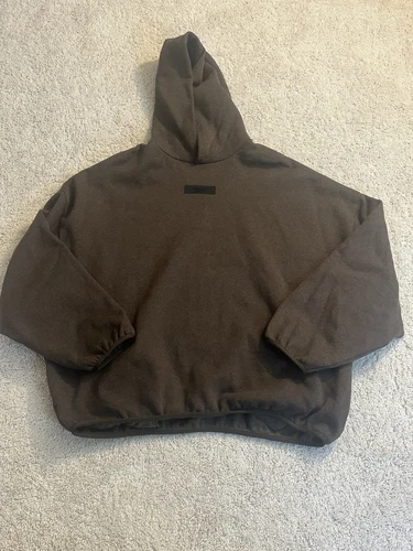 Felpa con cappuccio Fear Of God Essential Heather Wood taglia XL 192SU242052F