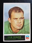 New ListingRARE Sam Baker Autographed 1965 Philadelphia Gum Football Card #128 Eagles