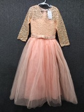 IBTOM CASTLE Flower Girls Princess Dress Bridesmaid Wedding Gown Pageant Formal