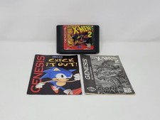 X-Men 2: Clone Wars (Sega Genesis, 1995) W/ Manual & Insert Tested See Store!