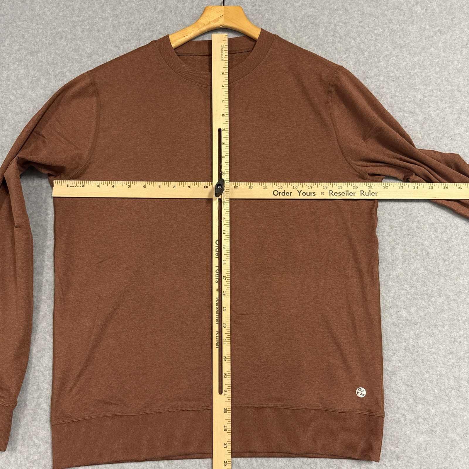 Rhoback Pace Performance Crew Sweatshirt Burnt Or… - image 8