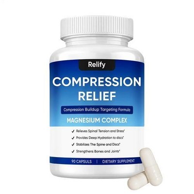 Relify 8-in-1 Magnesium Complex, 1000mg Compression Relief Capsules