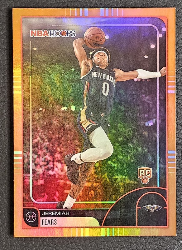 2025-26 Topps NBA Hoops Jeremiah Fears RC Rookie Orange Parallel Pelicans