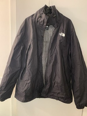 The North Face DryVent Women's Black Zip Breathable Rain Coat Jacket Size L