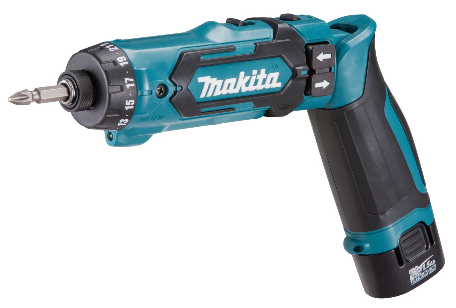 Makita DF012DSE Avvitatore Angolare a Batteria 7,2V Mini Trapano a Svitare
