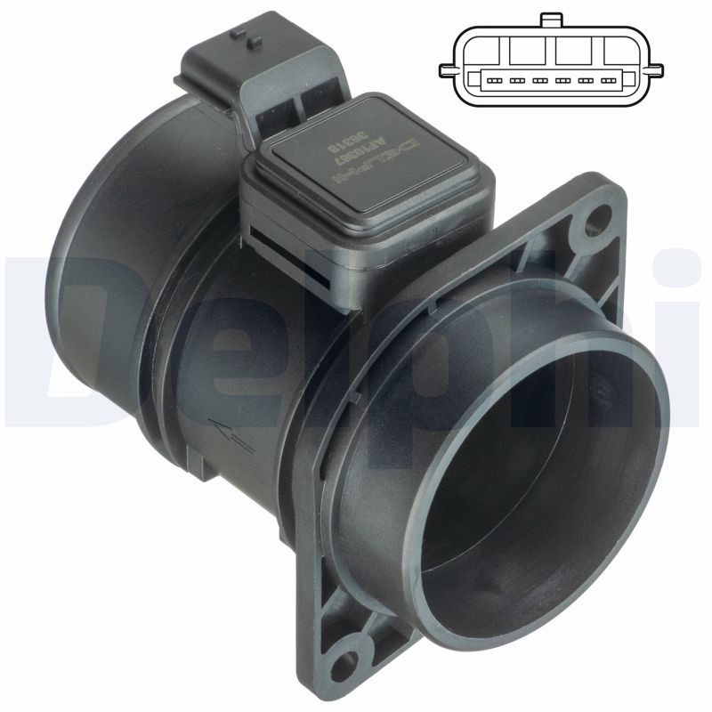 Für DELPHI AF10367-12B1 MASS AIR FLOW SENSOR NISSAN // RENAULT / - Bild 3