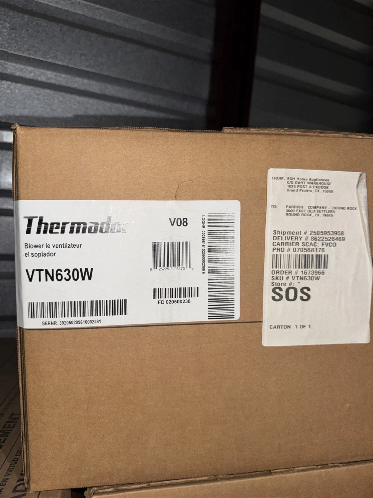 Thermador VTN630W 600 CFM Integrated Blower For Professional Series Range Hoods
Opens in a new windo