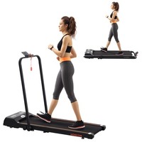 HOMCOM Foldable Walking Treadmill w/ LED Display, Orange
