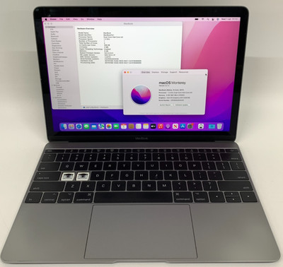 Apple MacBook A1534 12'' 7. Gen 8GB RAM 256GB SSD Grade C US 286 Zyklen