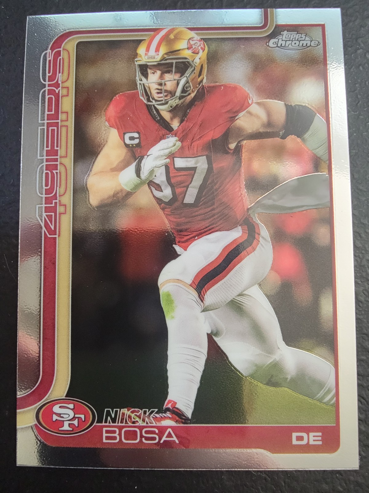 2025 Topps Chrome Football Nick Bosa #264 Base Card