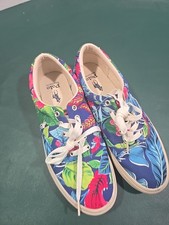 POLO RALPH LAUREN Keaton-Pony Sneaker Villa Floral/Navy Ground 10 D