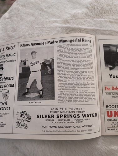 1968 S.D. Padres PCL Program-Their Last Season Played In The New S. D Stadium - Picture 7 of 24