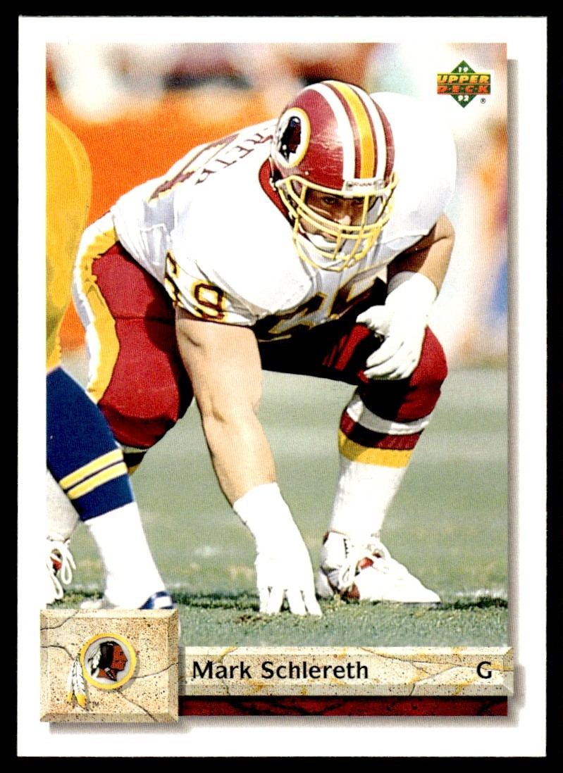 1992 Upper Deck #502 Mark Schlereth - Washington Redskins - Rookie