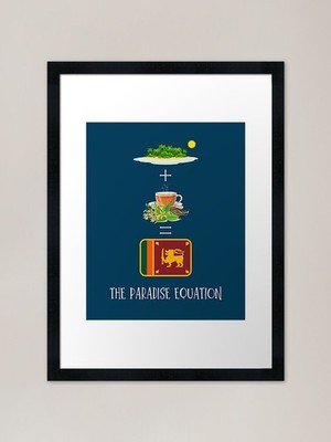 The Paradise Equation Framed Art Pr Framed Wall Art Poster Canvas Print Picture