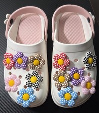12 pcs. FLOWER shoe Charms For Crocs. SHOES NOT INCLUDED