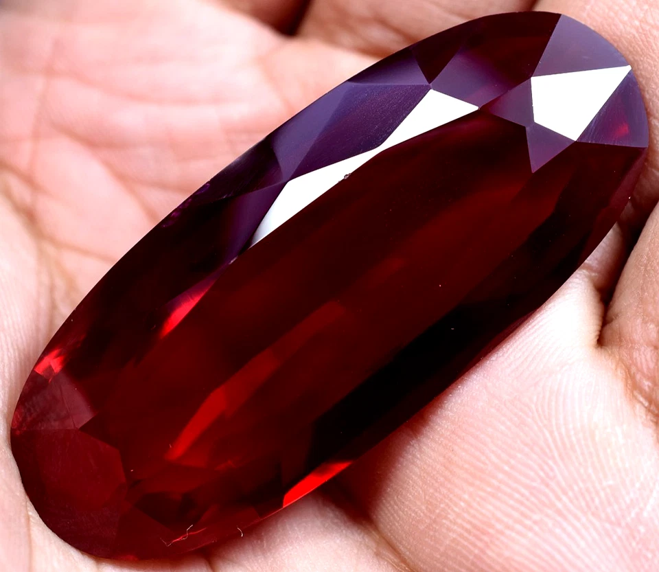 Natural 142.05 Ct Blood Red Ruby Mozambique GGL Certified Loose Gemstone - Image 4 of 4
