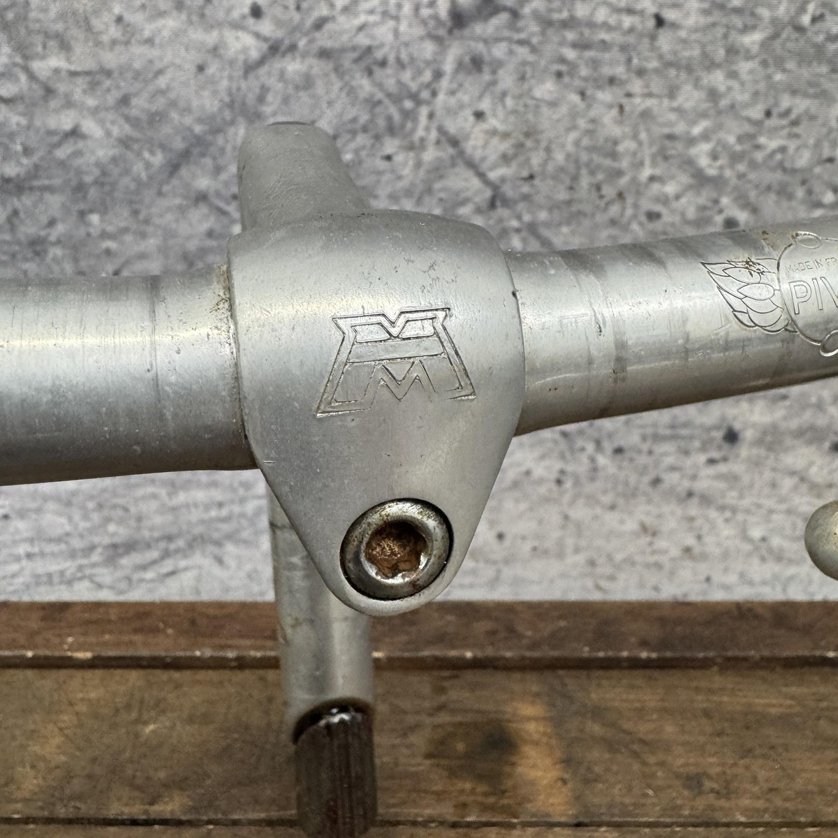 Vintage Motobecane Drop Handlebar Stem 22mm Stitch Wrap France