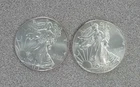Lot of 2 American 1 oz. .999 Silver Eagles (015)