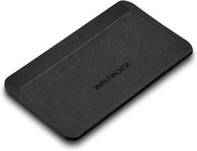 WAYFINDER Flux Minimalist Card Holder Wallet, Slim 4mm Weatherproof Nylon, Black
