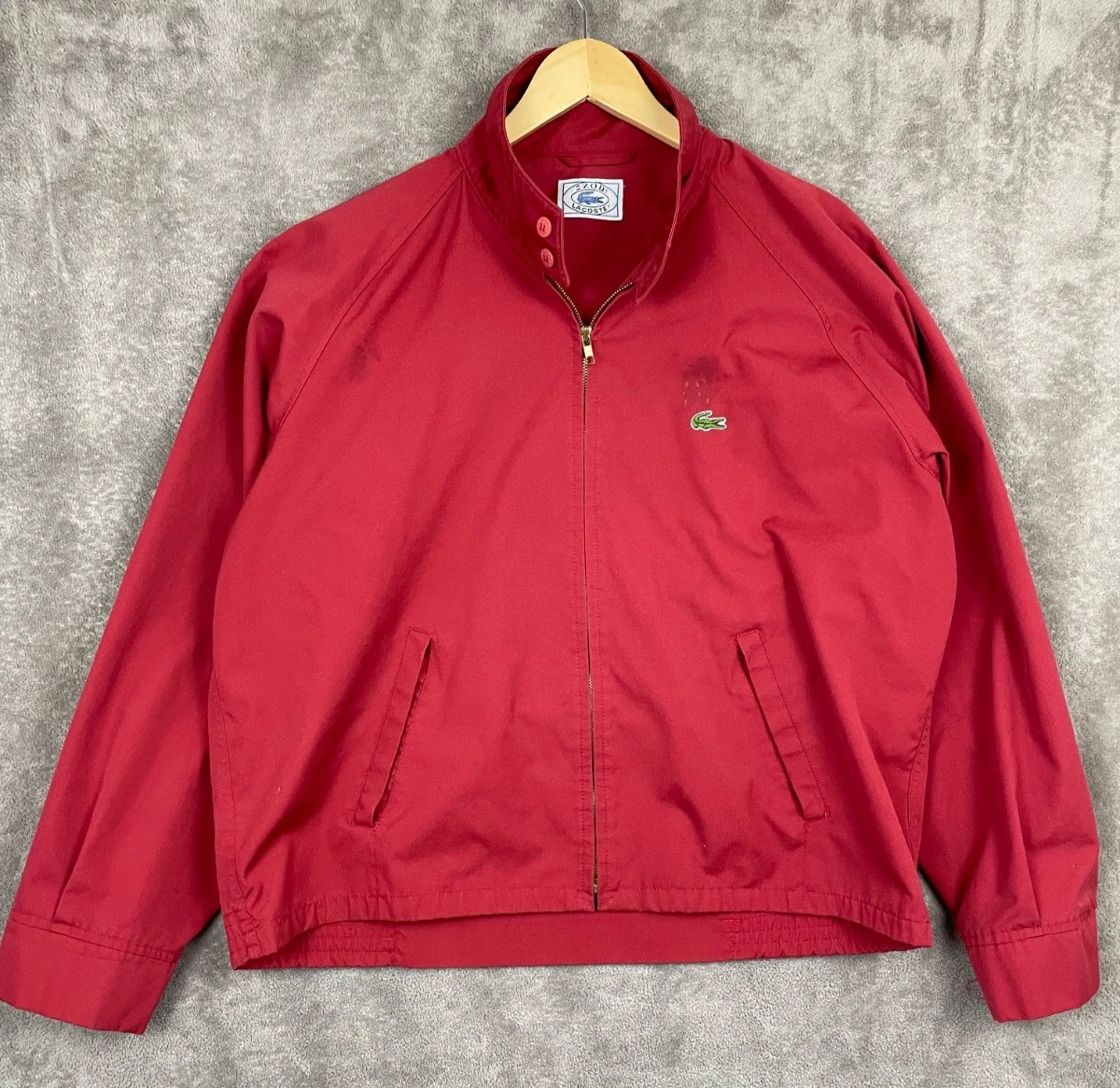 Red Chaqueta Harrington Lacoste Buy Vintage Izod Lacoste Red