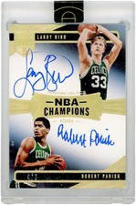 Larry Bird & Robert Parrish Celtics Signed 2019-20 Eminence #NBC-LR #4/5 Card