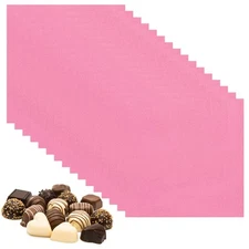 200 Pcs Candy Foil Wrapper, 4.7 x 4.7" Chocolate Wrapper, Pink (Orange Peel)