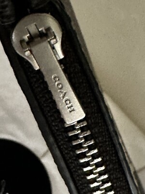 NWT COACH LIL NAS X KITTENS LOCKUP CHARCOAL SIGNATURE ZIP