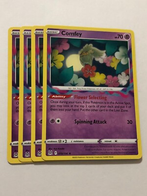 Pokemon Card Lost Origin 4x Playset Comfey 079/196 NM | eBay
