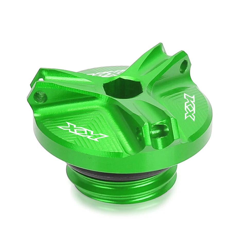 Крышка заглушки масляного фильтра двигателя для KAWASAKI KX65 KX80 KX85 KX125 KX250/F зеленая - Изображение 4 из 4
