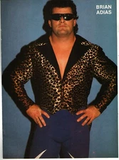 WCCW WORLD CLASS CHAMPIONSHIP WRESTLING MAGAZINE PINUP #2 (1987) BRIAN ADIAS