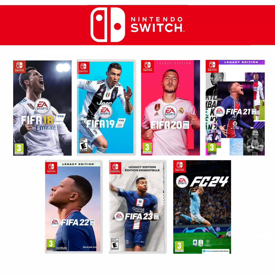 FIFA switch 全セット FIFA18-23&FC24 バラ売り可 Fifa 18 19 20 21 22 23 FC 24 For nintendo Switch