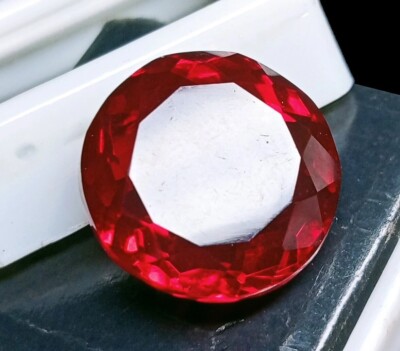 Hessonite Garnet Round Cut Red 13+ Ct Natural Loose EGL Certified Gemstone