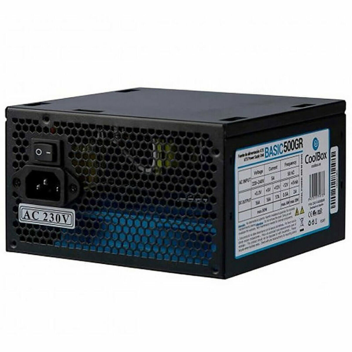 Fonte di Alimentazione CoolBox COO-FA500B-BKB ATX 500 W 2100 W 6 W 300 W 80 W