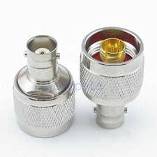 BNC female jack to N male plug Straight RF Connector Adapter coaxial coax 50ohms