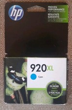 New Unopened Box HP Officejet 920XL Genuine Ink Cartridge Cyan