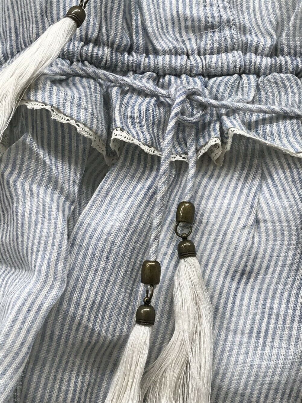 Zimmermann Tulsi Ash Stripe Blouse Size 1 / US Size 6 (2314TTUL)