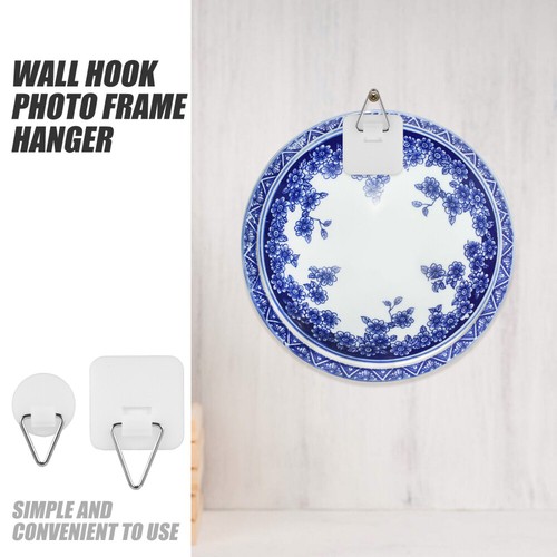 20pcs Traceless Adhesive Wall Hooks Picture Wall Hangers Plate Hangers - Bild 6 von 12
