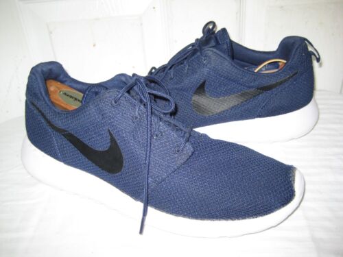Zapatos para hombre Nike Roshe One azul marino/negro/blanco 511881-405 talla 47,5/13 - Imagen 1 de 9