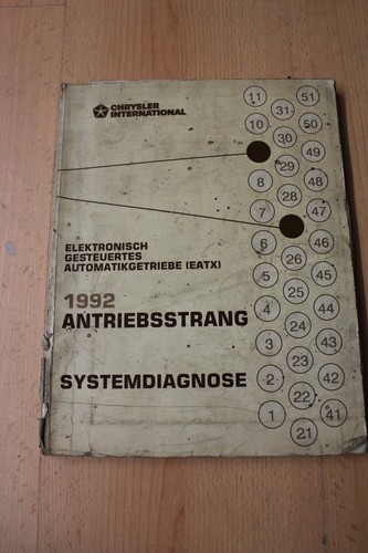 Chrysler Jeep 1992 EATX Automatikgetriebe Systemdiagnose