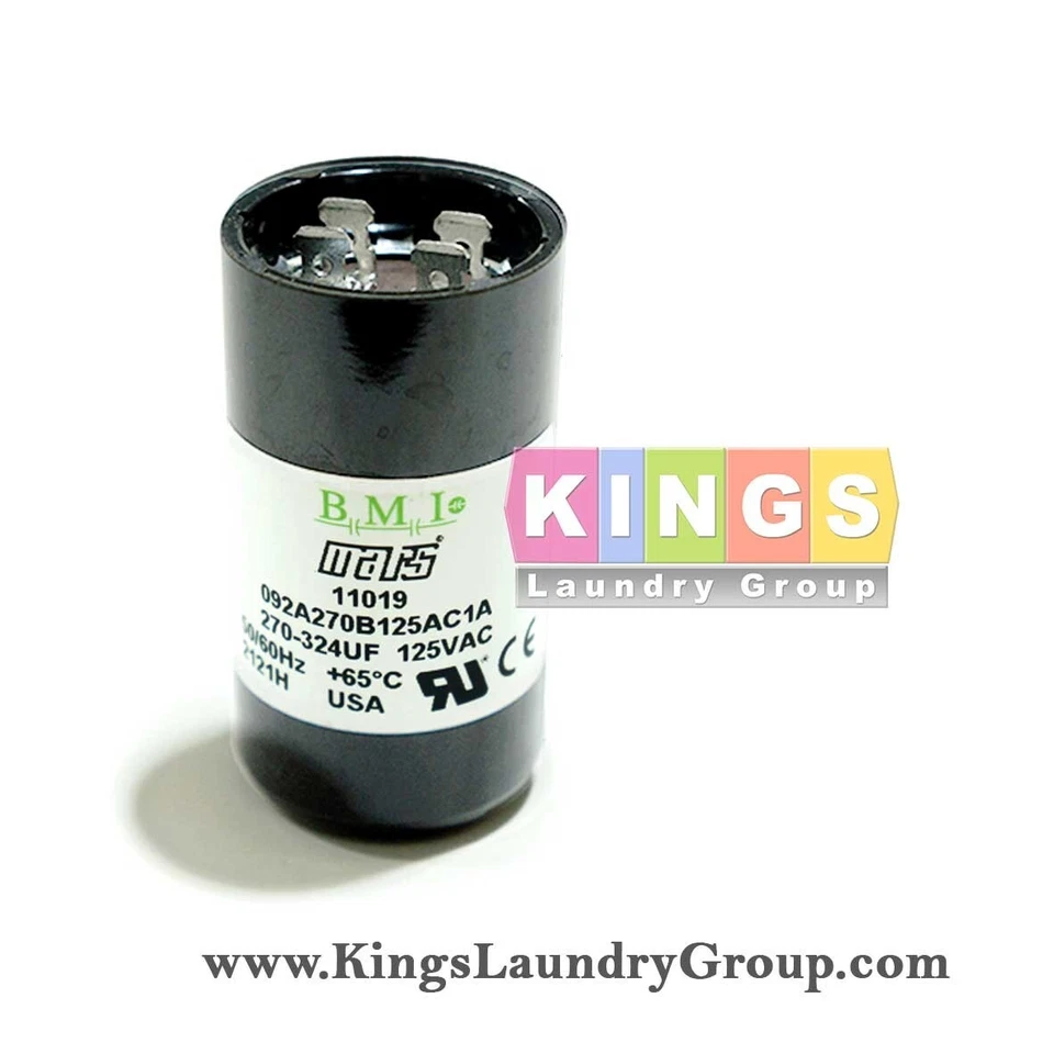 70211502 (MADE IN U.S.A.) CAPACITOR 270-324 MFD FOR ALLIANCE DRYER DRUM MOTOR