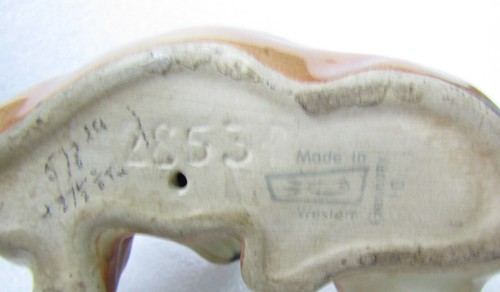 CORTENDORF MID CENTURY - Perro Dachshund de porcelana 12 cm - Hecho en Alemania Occidental - Imagen 7 de 7